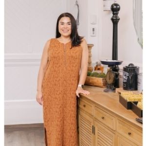 NWT SMASH + TESS The Coffee Date Dress In Cinnamon